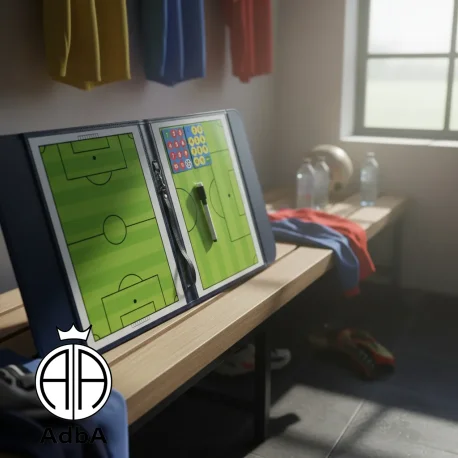 Pizarra De Entrenamiento Magnética Para Fútbol. Negro