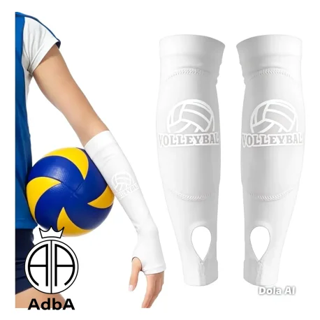 Mangas De Voley Acolchonadas. Color Blanco AdbA