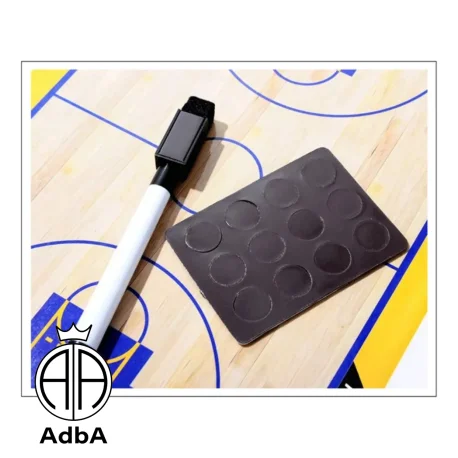Pizarra De Entrenamiento Magnética Para Basquet Negro