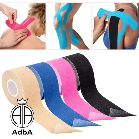 cinta kinesiologica autoadhesiva 2.5 cm x 5 mts