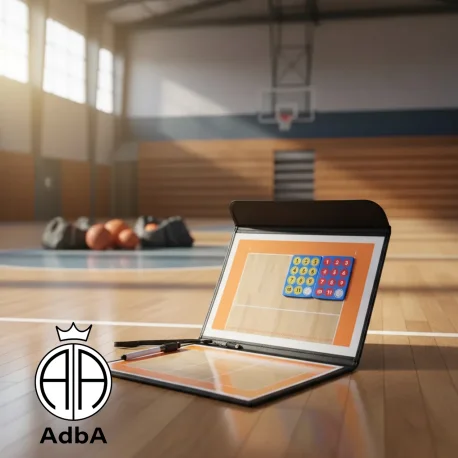 Pizarra De Entrenamiento Magnética Para Voley Negro