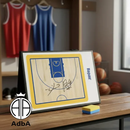 Pizarra De Entrenamiento Magnética Para Basquet Negro