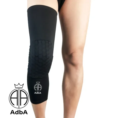 Rodillera De Basquet Color Negro Adba. Unisex X 2