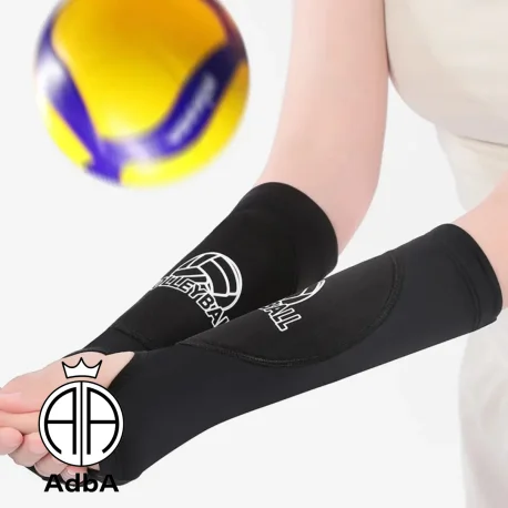 Mangas De Voley Color Negro Talle S + Rodillera Adba Negro S