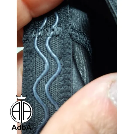 Mangas De Voley Adba Acolchonadas. Color Negro