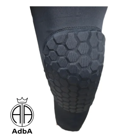 Rodillera De Basquet Color Negro Adba. Unisex X 2