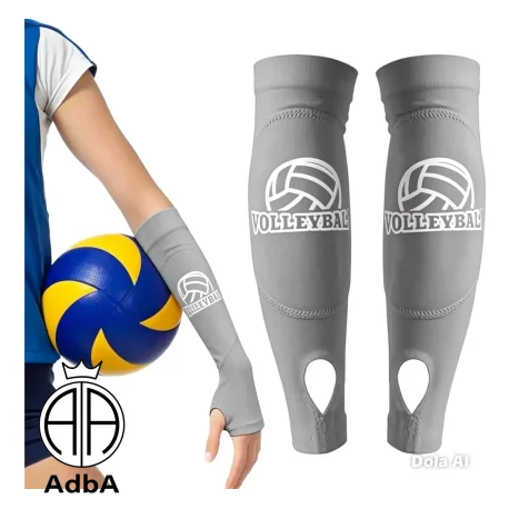 Mangas De Voley Acolchonadas AdbA Color Gris 1 PAR