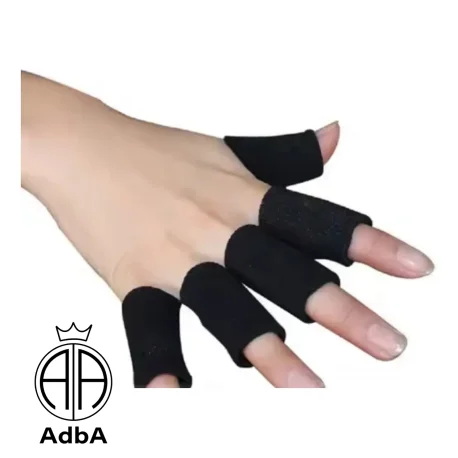 Protector Para Dedos X 10u. Ideal Basquet. Voley . Hamball Negro M