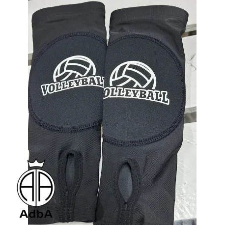 Mangas De Voley Color Negro Talle S + Rodillera Adba Negro S