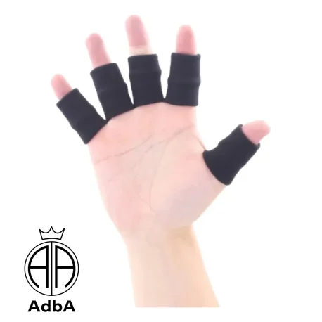 Protector Para Dedos X 10u. Ideal Basquet. Voley . Hamball Negro M