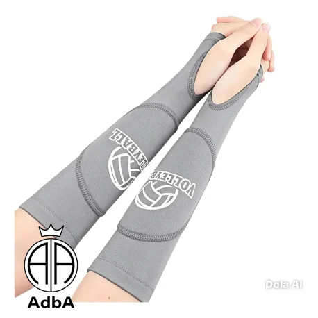 Mangas De Voley Acolchonadas. Color Gris