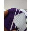 Medias de compresion deportiva para basquet blanca y violeta  N 23