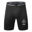 Calzas Cortas  lisa Adba Unisex Negra . Compresión. Transpirable