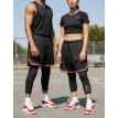 Rodillera De Basquet Color Negro Adba. Unisex X 2