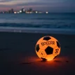 Pelota De Futbol N 5 Con Luz Ideal Juego De Noche.