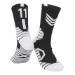 Medias de compresion deportiva para basquet negro y blanco  N 11