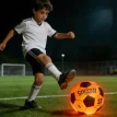 Pelota De Futbol N 5 Con Luz Ideal Juego De Noche.