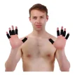 Protector Para Dedos X 10u. Ideal Basquet. Voley . Hamball Negro M